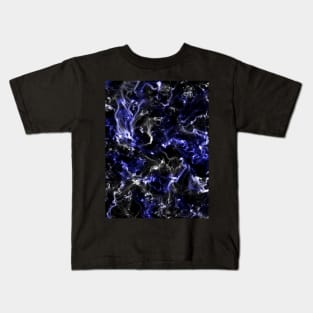 Blue and white nebula Kids T-Shirt